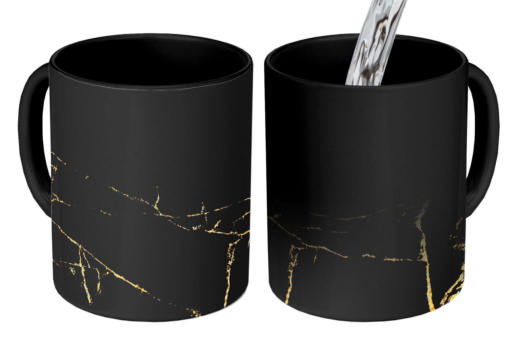 Tasse Marmor - Schwarz - Gold - Luxus