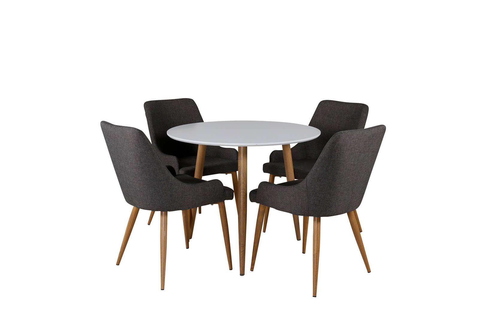 ebuy24 Essgruppe PolarØ90WHBL Essgruppe Esstisch weiß und 4 Plaza E, (5-tlg). Reduzierter Preis € 757,95. Unverbindliche Preisempfehlung € 1.009,95