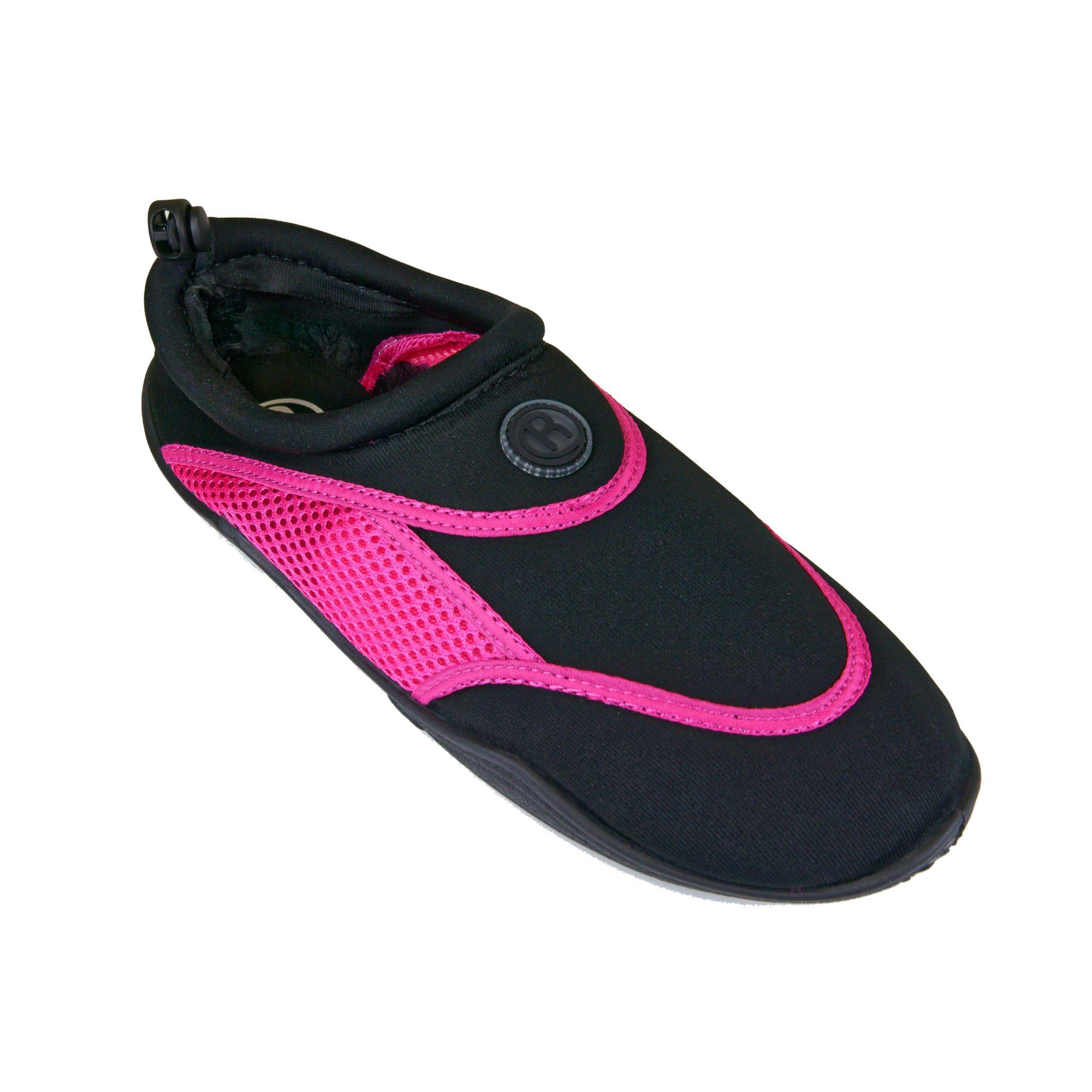 Aqua-Schuhe Pink/Black Badeschuh / Rutscherlebnis Surf-Schuhe