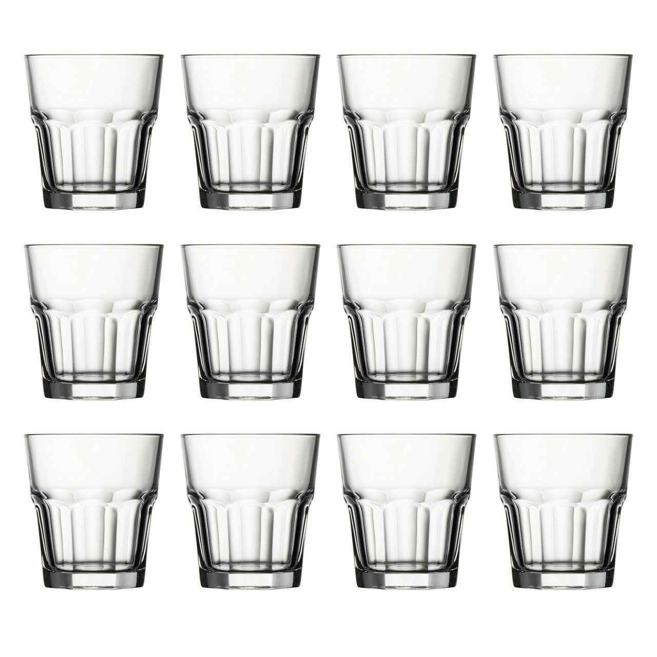 WAS Cocktailglas Cocktailgläser, Whiskygläser 12er-Set - Casablanca, 355 ml
