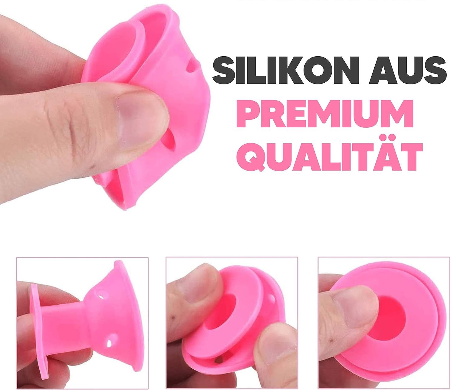 Dilara Lockenwickler 40 Stück aus Silikon - Wickler zum Locken machen ohne Hitze über Nacht, 40 tlg., Premium-Silikon – Schonendes Styling ohne Hitze & Spliss