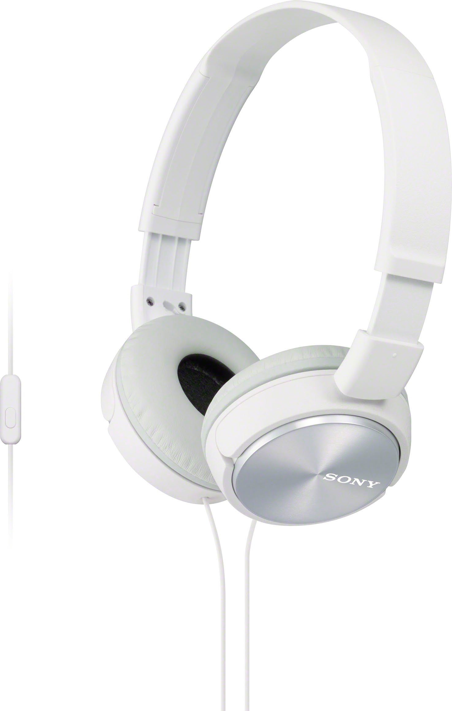 weiß (mit Over-Ear-Kopfhörer Funktion) Sony Headset MDR-ZX310AP