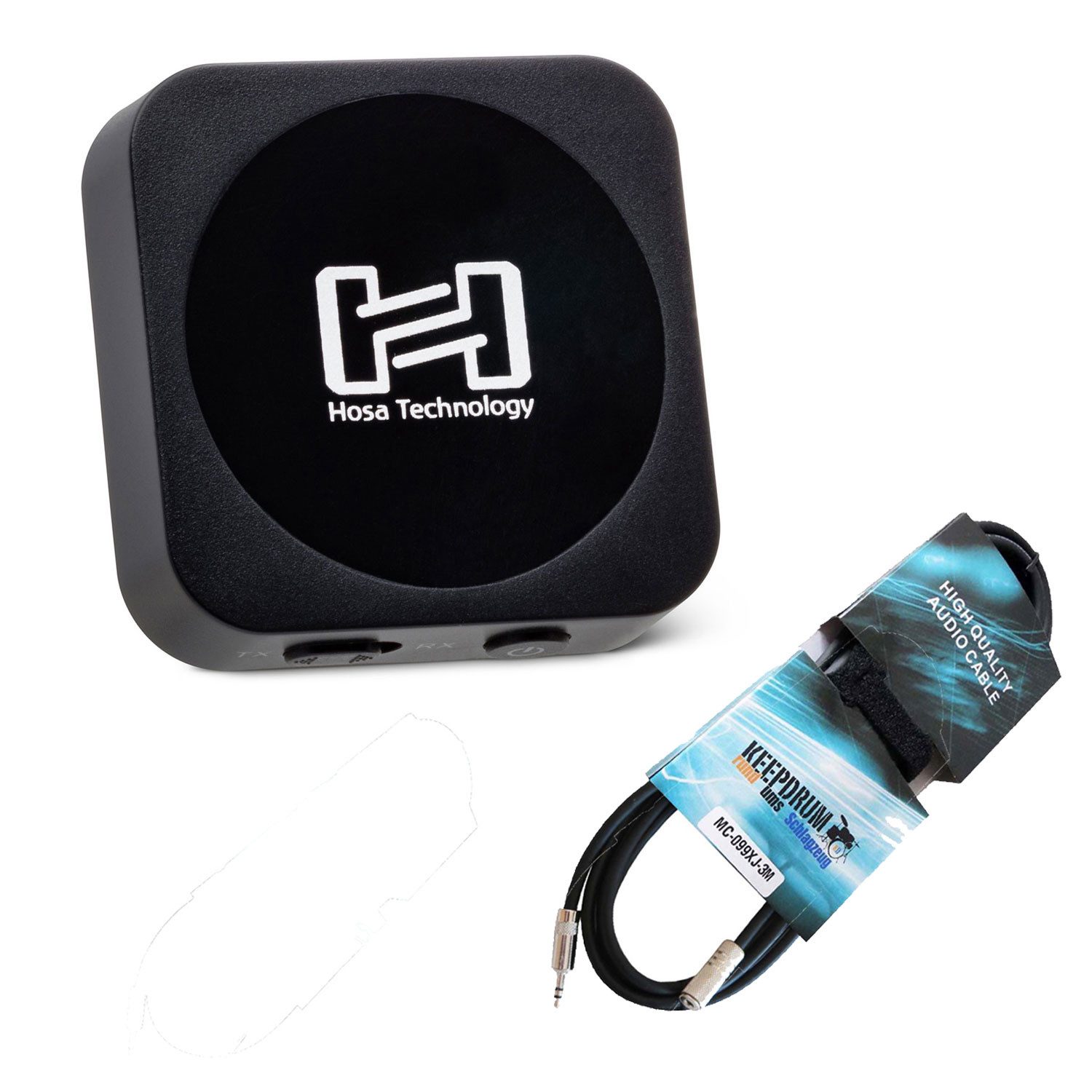 Hosa Audio Hosa Bluetooth Adapter IBT-402 Audio Receiver mit Verlängerungskabel Digitales Aufnahmegerät (Vorteils-Set mit Verlängerungskabel)