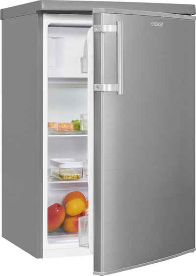 exquisit Kühlschrank KS16-4-HE-040D inoxlook, 85 cm hoch, 55 cm breit