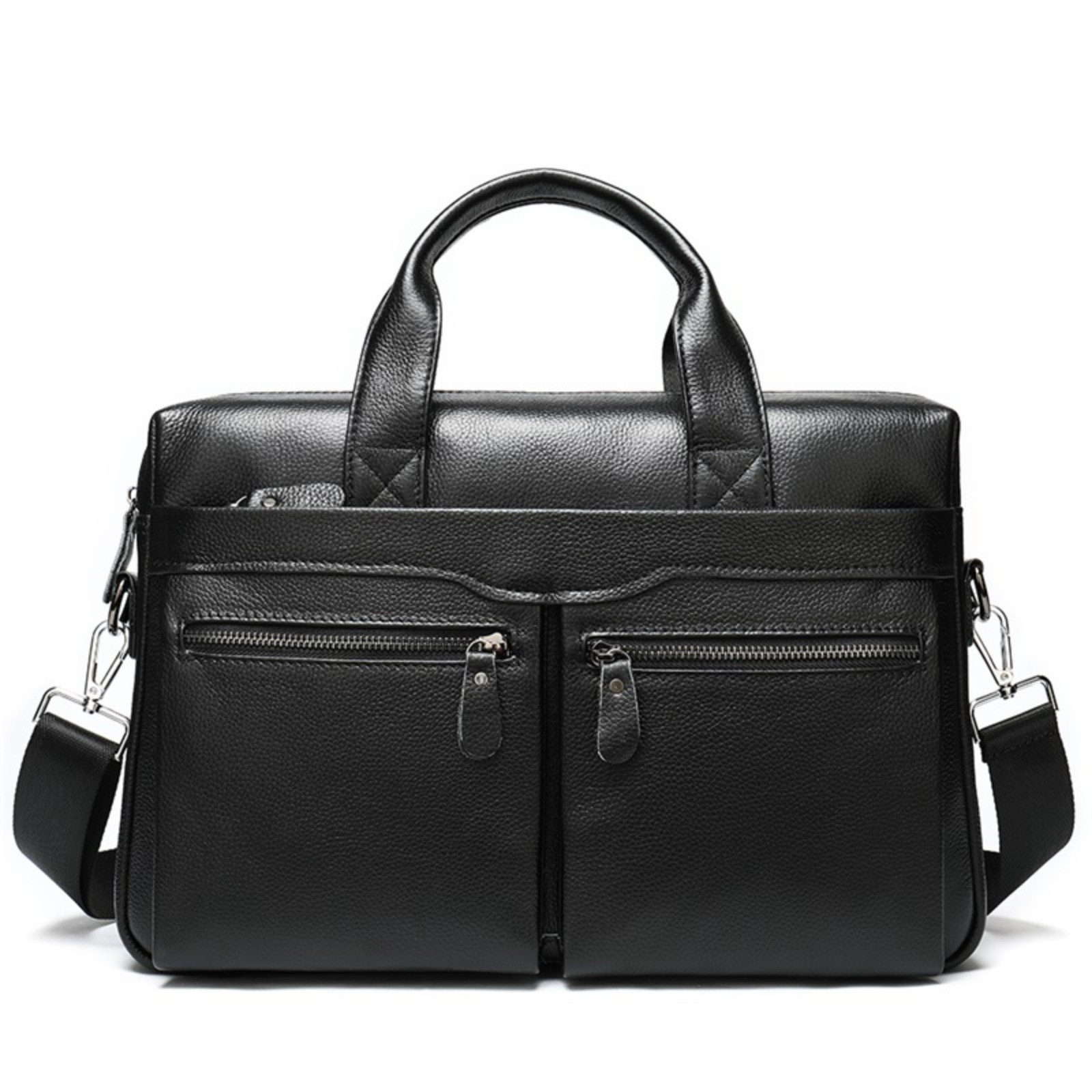 YUBRO-STUDIO Aktentasche Echtes Leder Herren Laptop günstig online kaufen