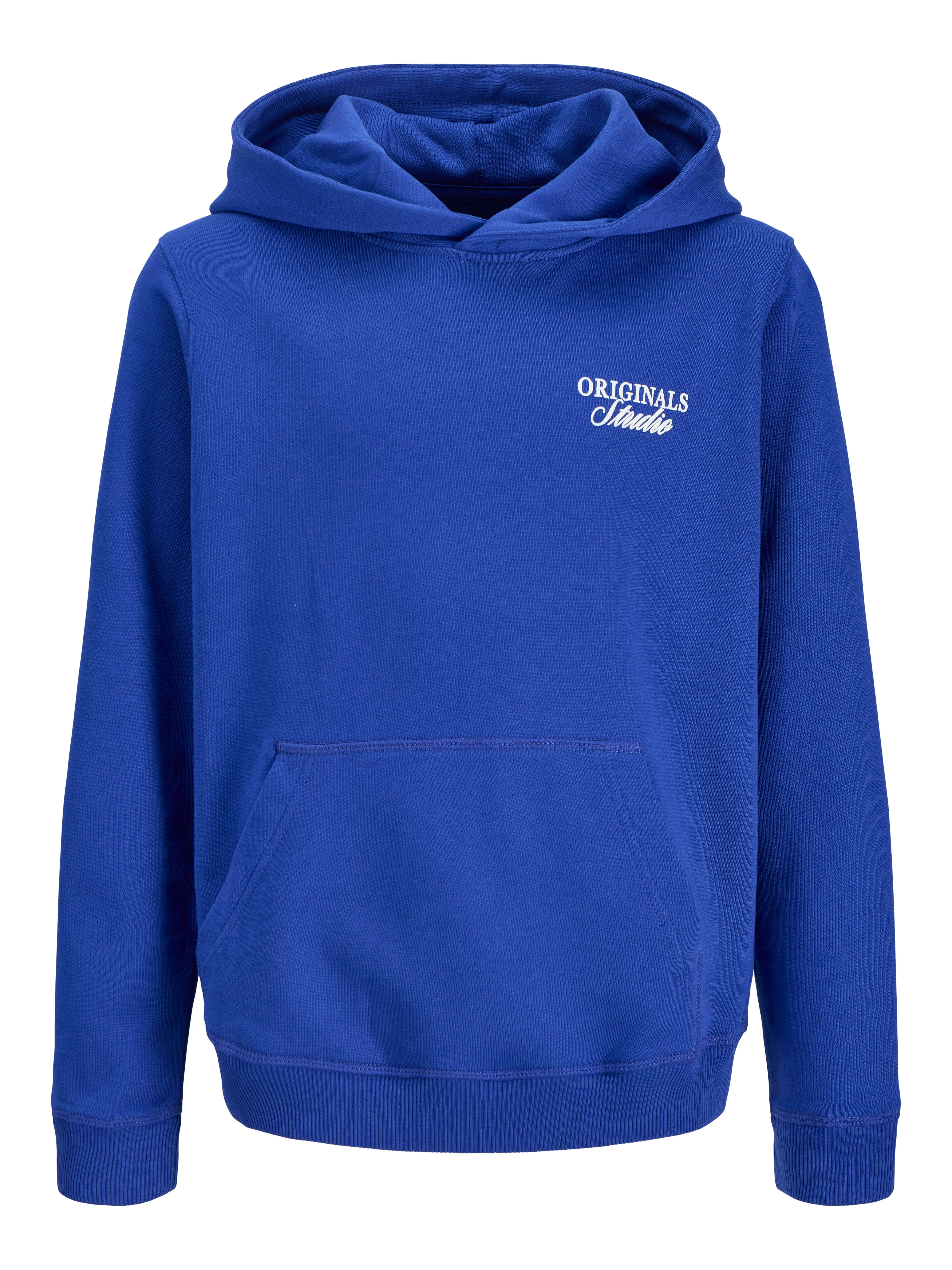 Jack & Jones Junior Kapuzensweatshirt JORNORREBRO TYPO BACK SWEAT HOOD SN JNR Baumwollmischung, relaxed fit, Langarm – Bild 3 von 5