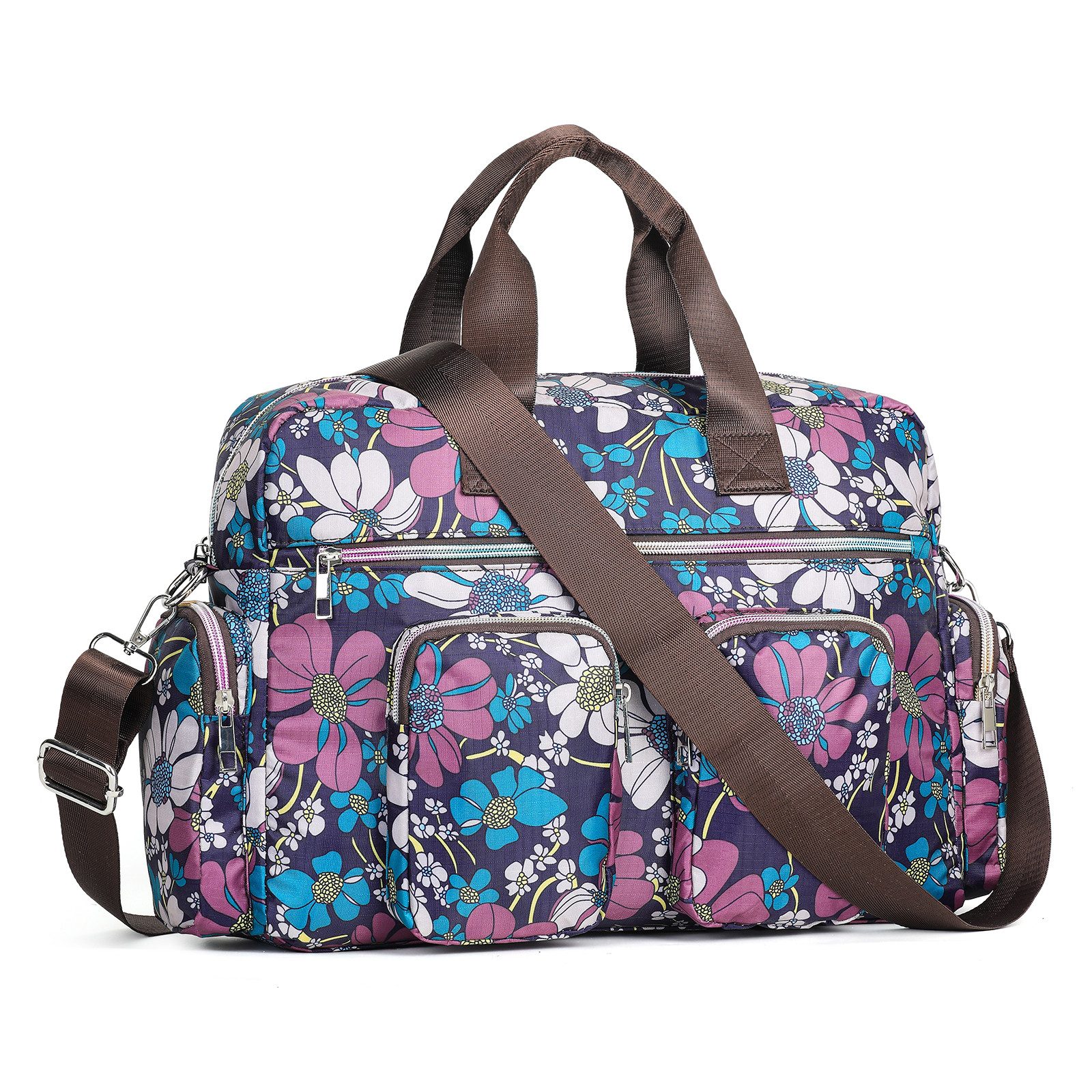 KONO Handtasche Damenhandtasche, Wasserdicht mit Blumenmuster