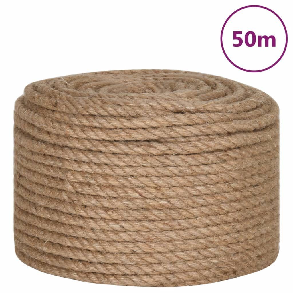 vidaXL Seil Juteseil 50 m Länge 12 mm Stärke (1-tlg)