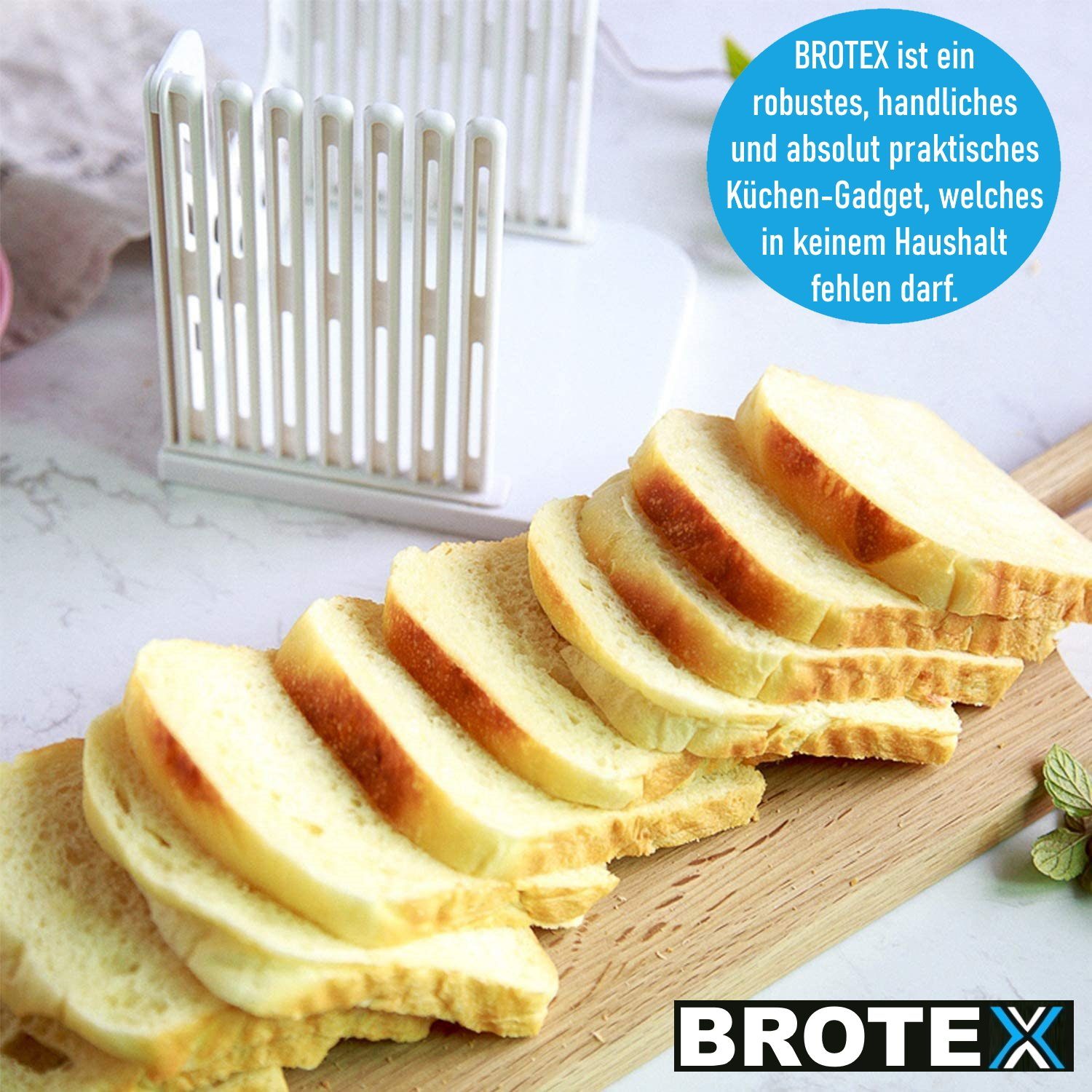 Brotschneidebrett MAVURA Schneidehilfe BROTEX Brotschneider Käse Brotschneidemaschine, manuell Gemüse Brot Brotschneidehilfe