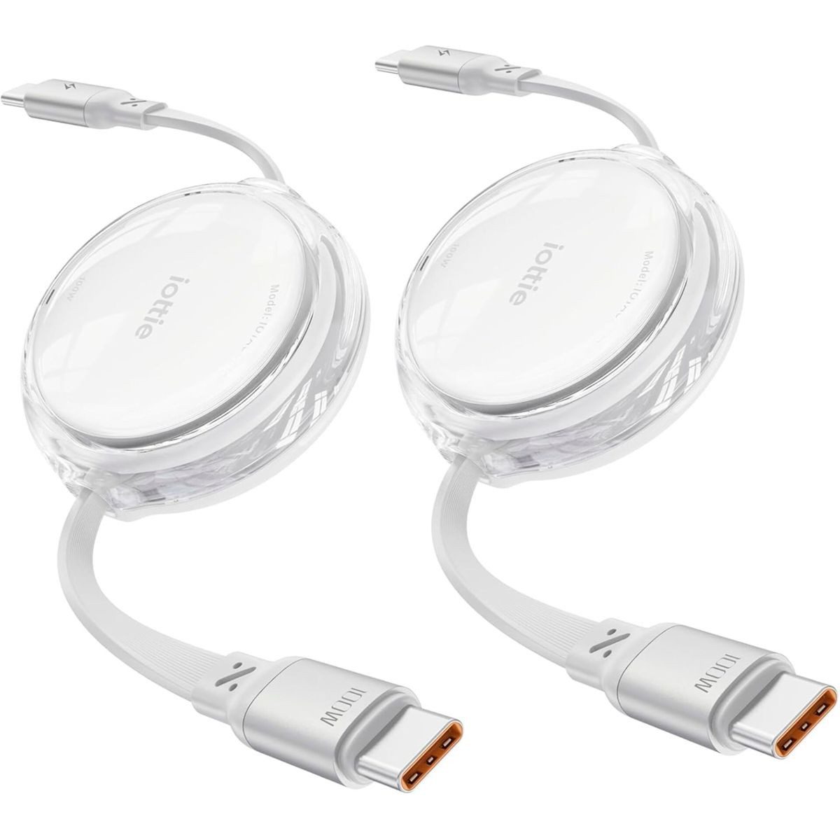 iOttie 100W Retractable USB-C Cable 2-Pack Smartphone-Adapter