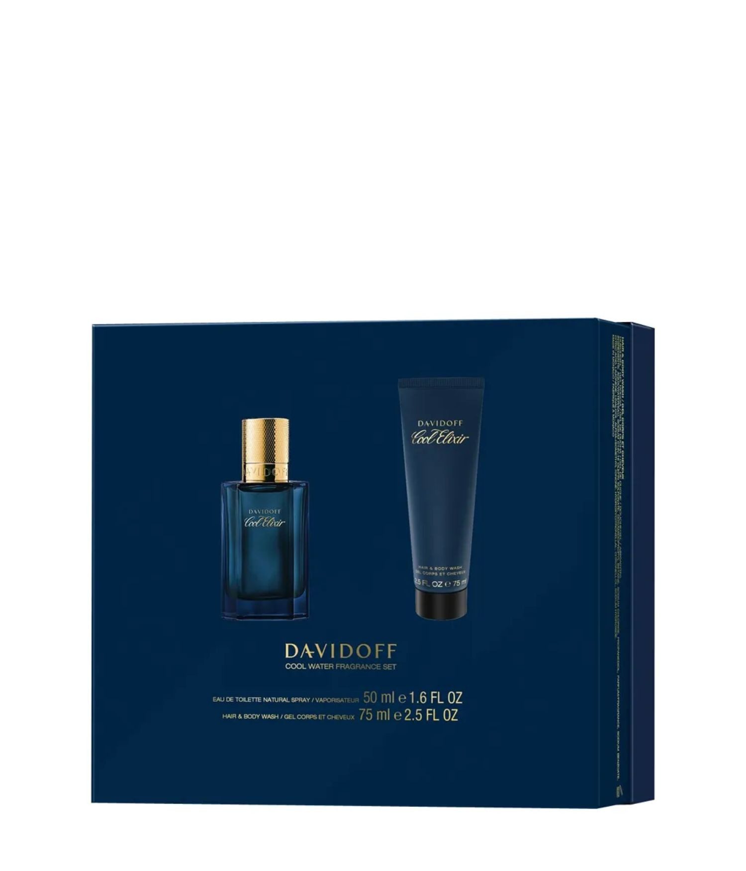 DAVIDOFF Duft-Set Davidoff Cool Elixir Man Eau de Parfum (EdP) 50ml SET, 2-tlg., Männerduft, Geschenkset