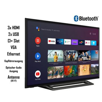Toshiba 43LA3B63DGW LCD-LED Fernseher (108 cm/43 Zoll, Full HD, Android TV, Triple-Tuner, Play Store, Google Assistant, PVR-ready)