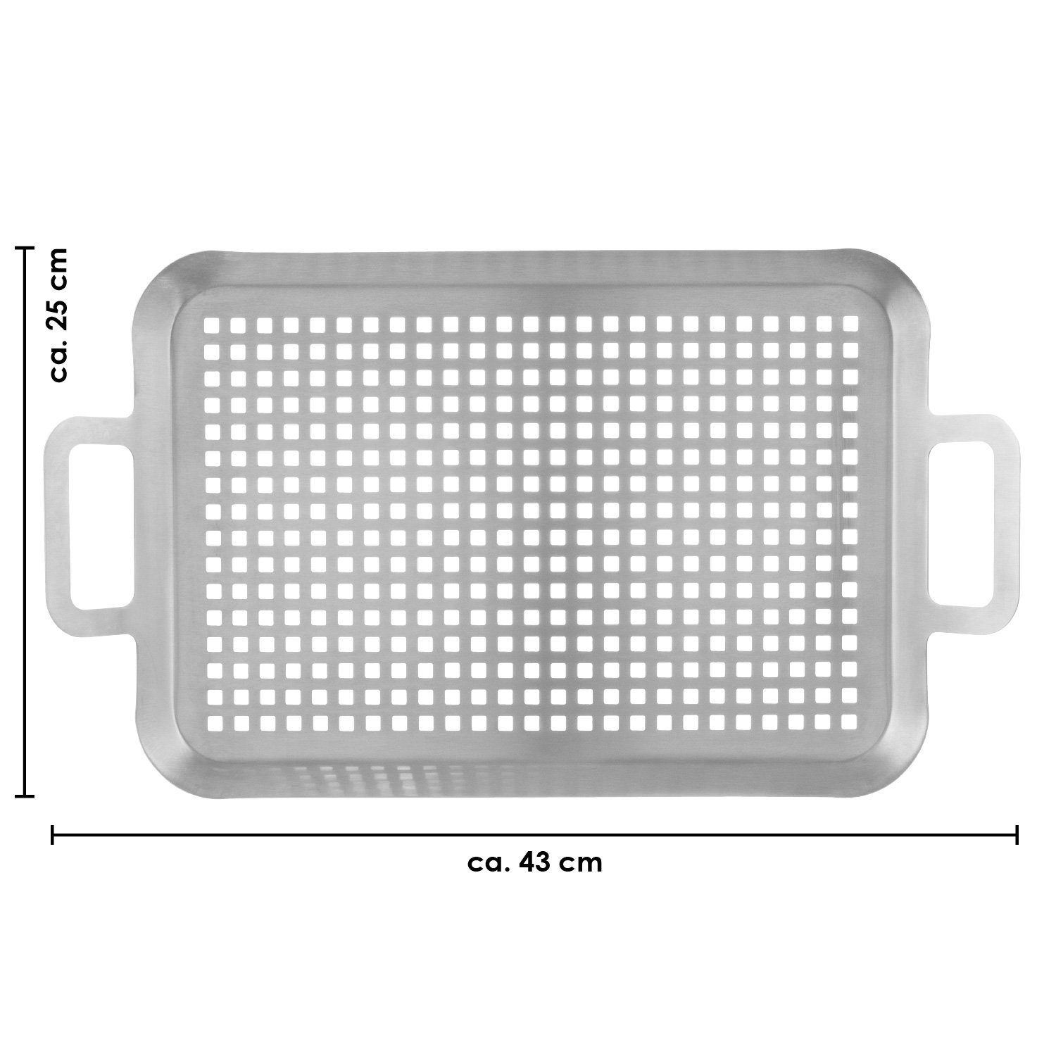 bremermann Grillplatte bremermann Grillplatte x cm Grillpfanne Grillkorb 25 x 5 Edelstahl 43