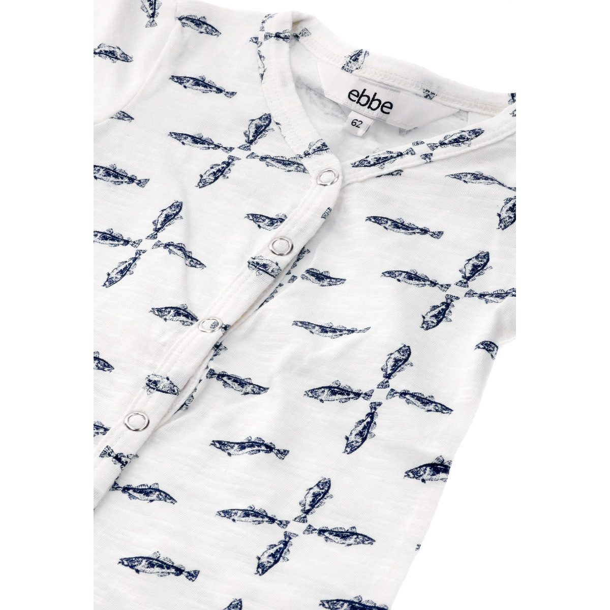 ebbe kids Spieler Sea Unisex Kinder Sommerstrampler, Einteiler, Babyanzug, Kurzarm-Strampler, Overall