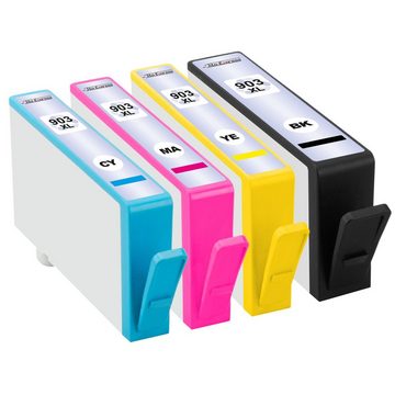 Tito-Express 4er Set ersetzt HP 903 XL 903XL Tintenpatrone (Multipack, für 903XL Multipack Officejet 6950 Pro 6970 6960 All-in-One 6975 Pro)