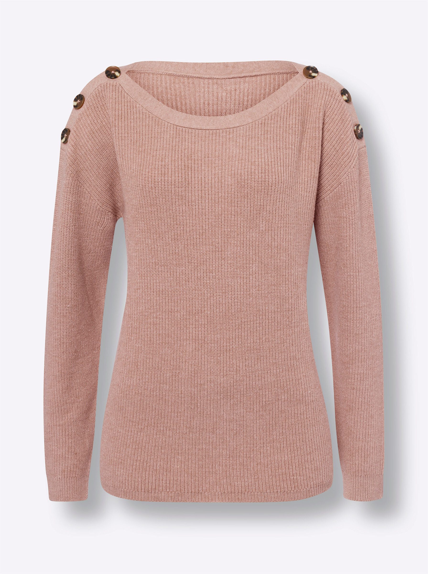 Strickpullover Pullover Langarm Rippoptik