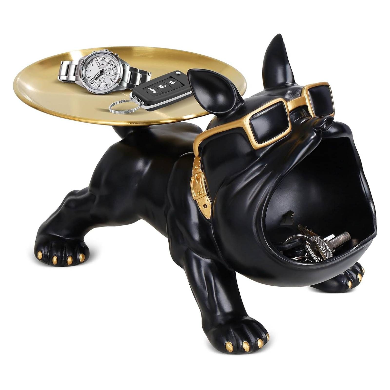 BlingBin Dekoschale FranzöSische Bulldogge Tablett Deko, Bulldogge Statue S günstig online kaufen
