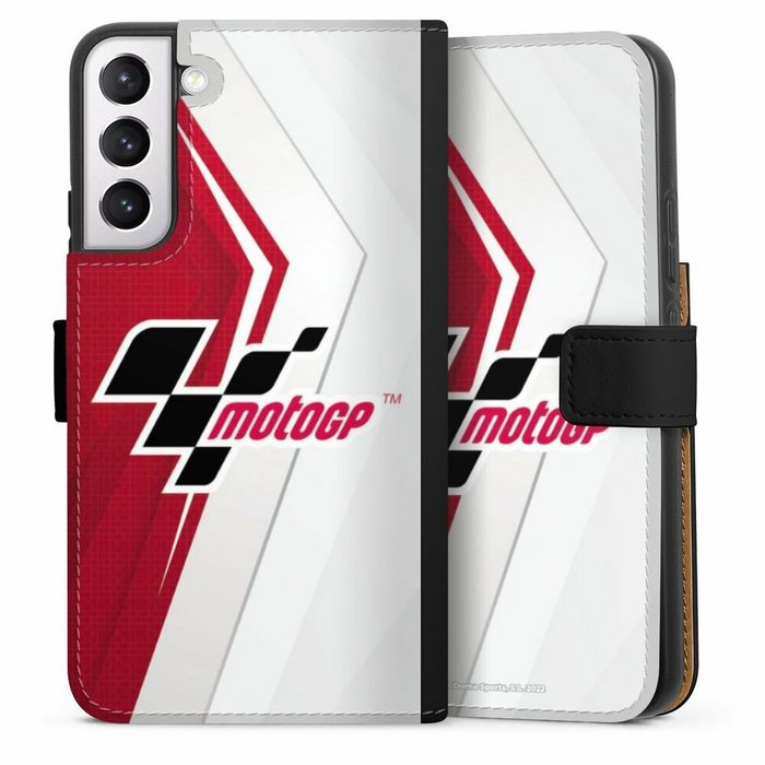 DeinDesign Handyhülle MotoGP Logo Motorsport Logo Grey and Red Samsung Galaxy S22 Plus Hülle Handy Flip Case Wallet Cover