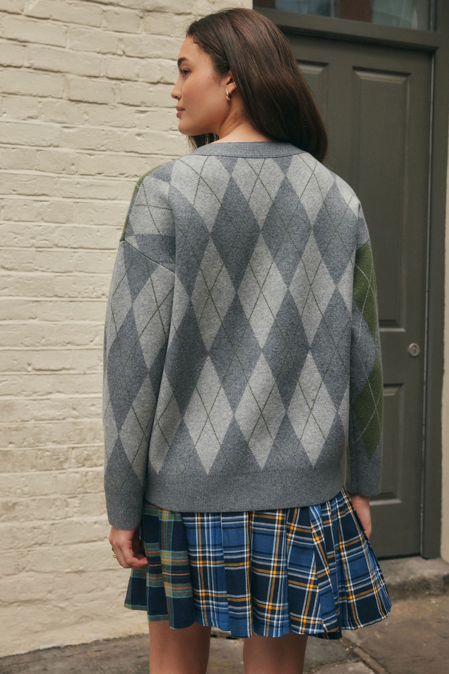 Next Strickjacke Strickjacke mit V-Ausschnitt und günstig online kaufen