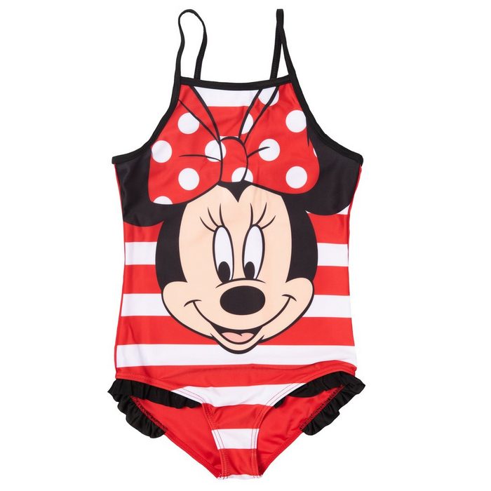 United Labels® Badeanzug Disney Minnie Mouse Badeanzug für Mädchen Schwimmhose Kinder Mehrfarbig Bunt