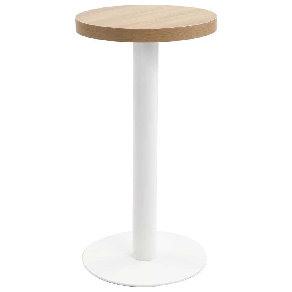 vidaXL Esstisch Bistrotisch Hellbraun 40 cm MDF (1-St) günstig online kaufen