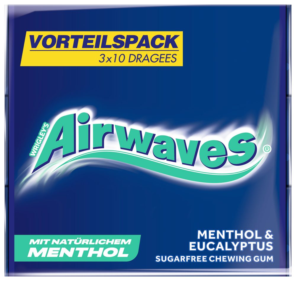 Airwaves Süßigkeit AIRWAVES Multipack Menthol Eucalyptus 20x3x10 Dragees