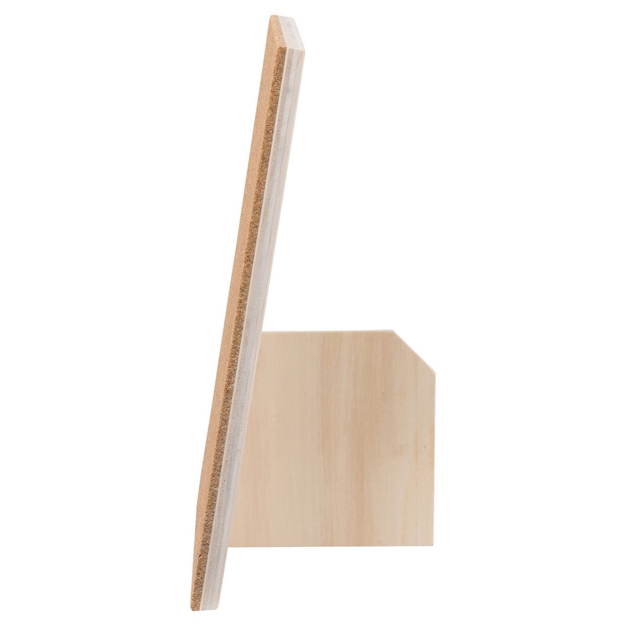 Kork-Deko.de Pinnwand Tisch-Pinnwand aus Kork mit Aufsteller 29x21 cm