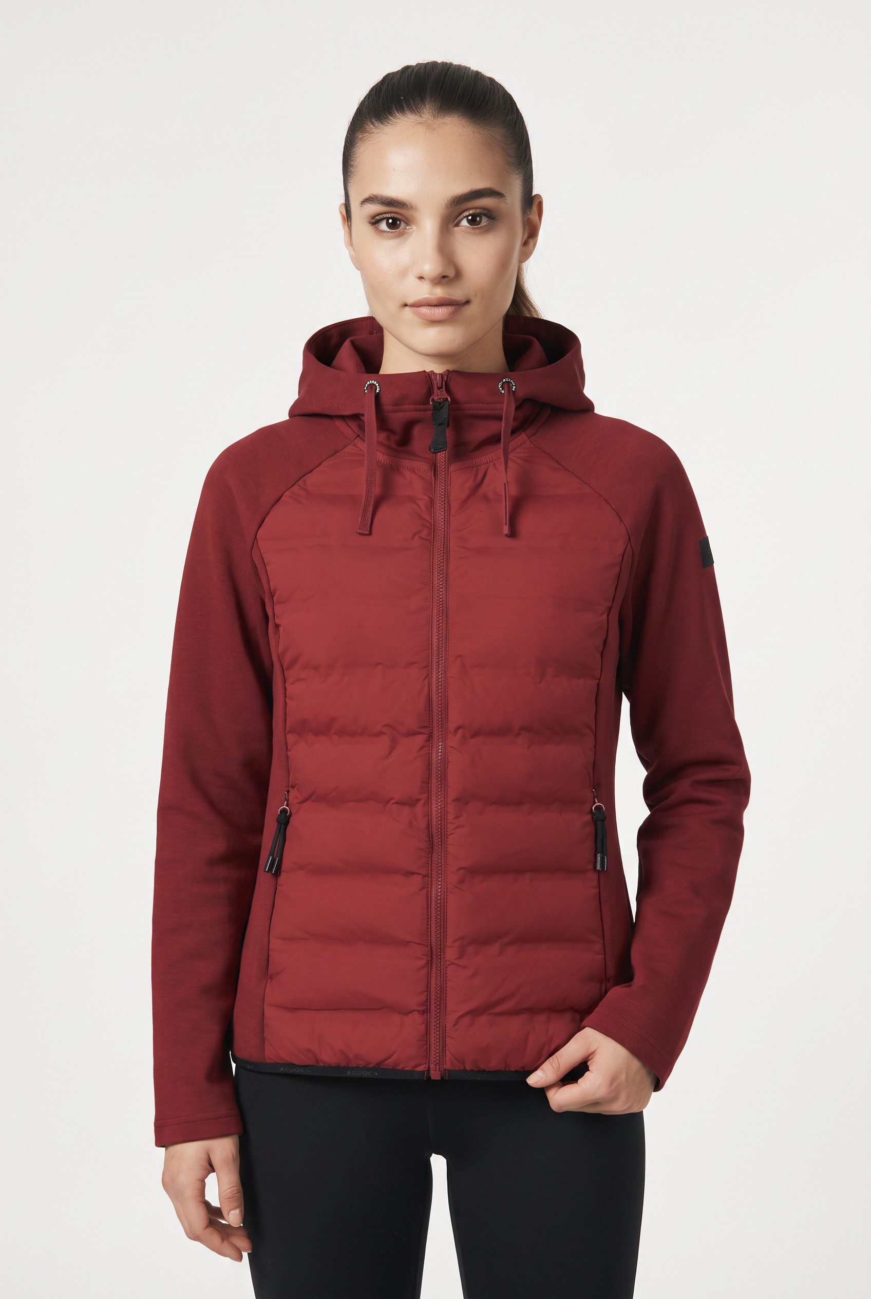 Icepeak Hybridjacke ICEPEAK ASHBURN mit fester Kapuze und Kordelzügen, aus 4-Wege-Stretch-Material