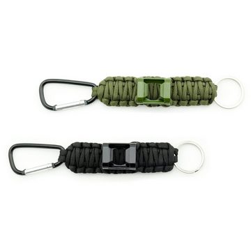 PRECORN Schlüsselanhänger Schlüsselanhänger Paracord Notseil für Outdoor Camping
