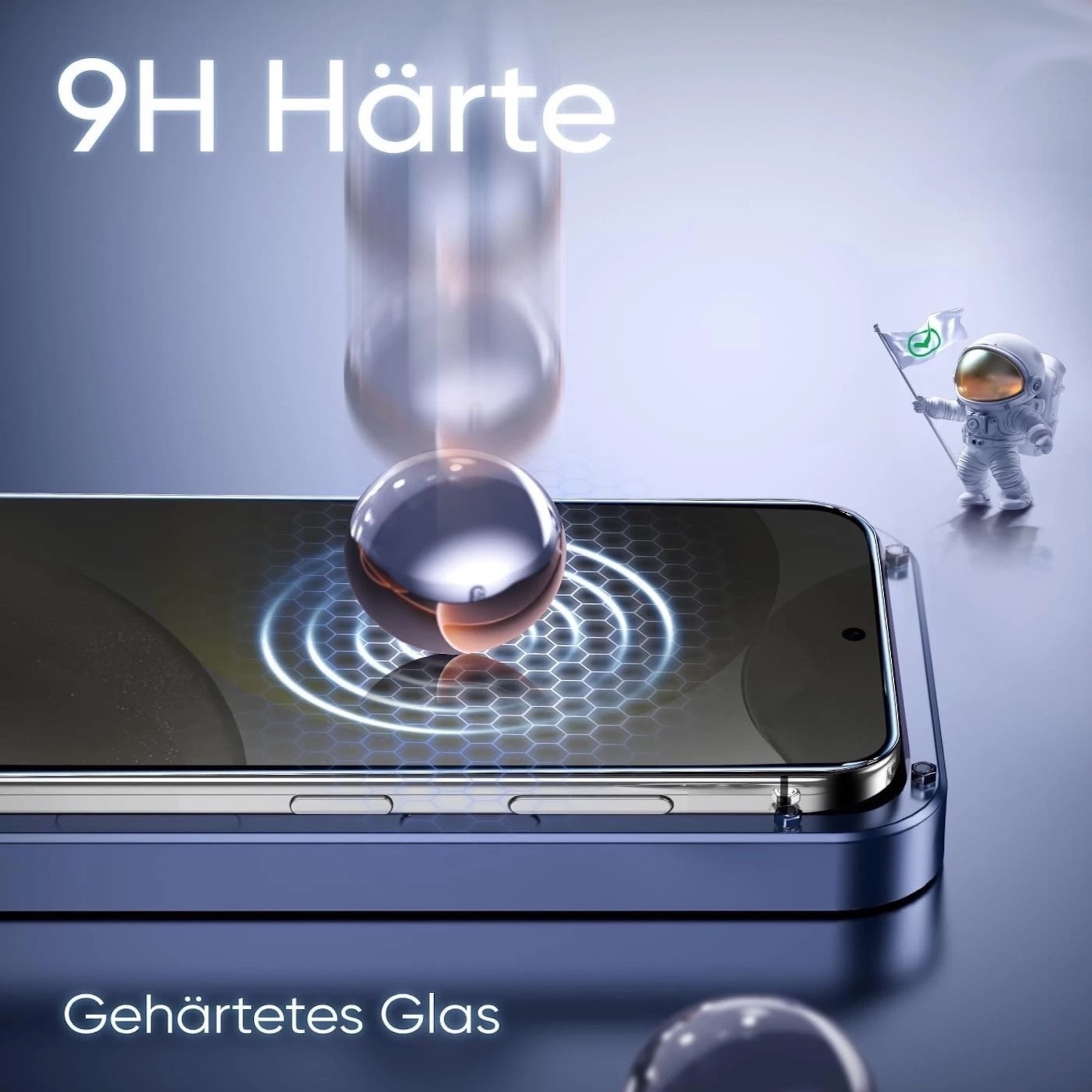 Wigento Handyhülle Für Apple iPhone 13 SnapFit Premium 3D 9H Glas mit Installationshilfe, 9H Härte, kratzfest, stoßfest, Installationshilfe, Oleophob