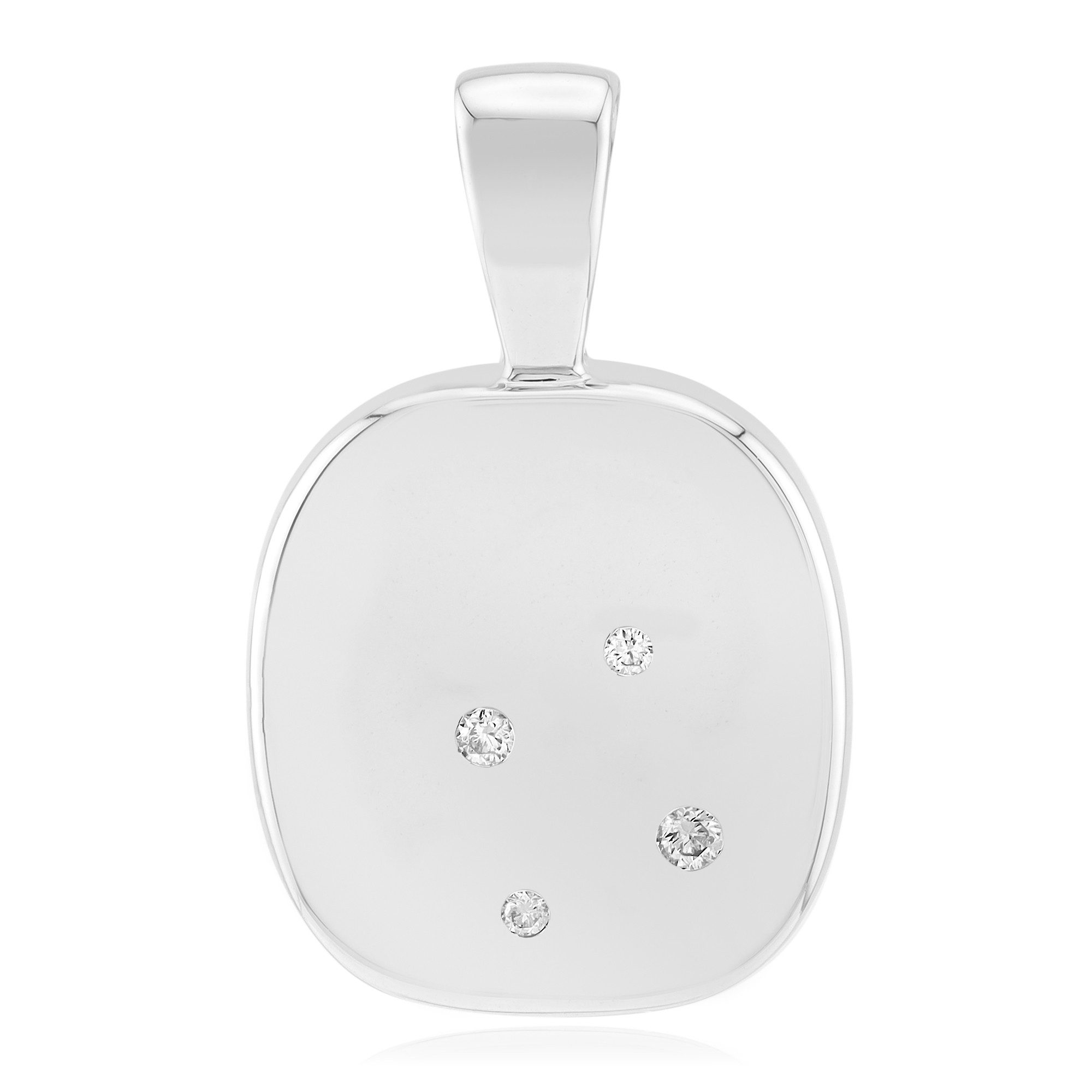 Cavill Kettenanhänger I1 Diamant-Rhodium-Silber-Anhänger (1-tlg)