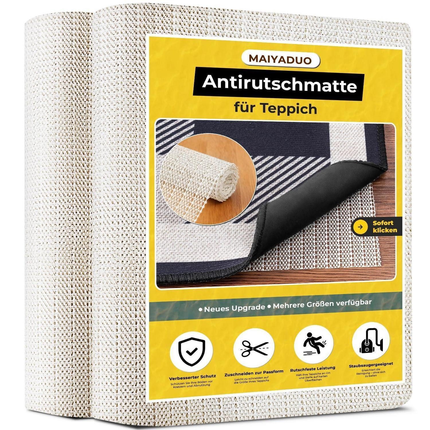 LuxusKollektion Antirutschmatte Antirutschmatte Teppichunterlage rutschfest 60 x 150 cm (Rechteckig)