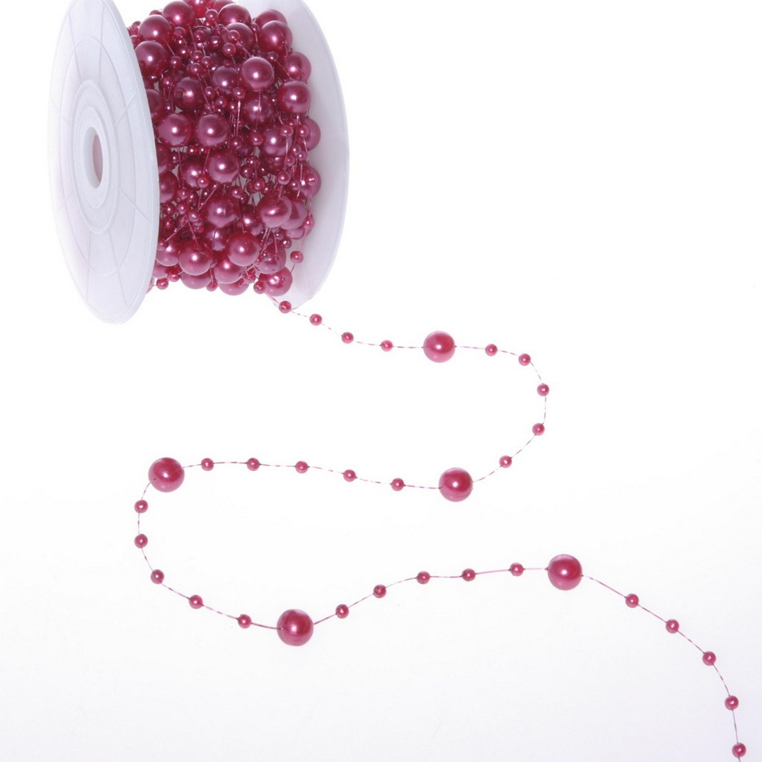 Deko AS Kordel Perlenschnur erika - 5mm -10m Rolle - 97651 88