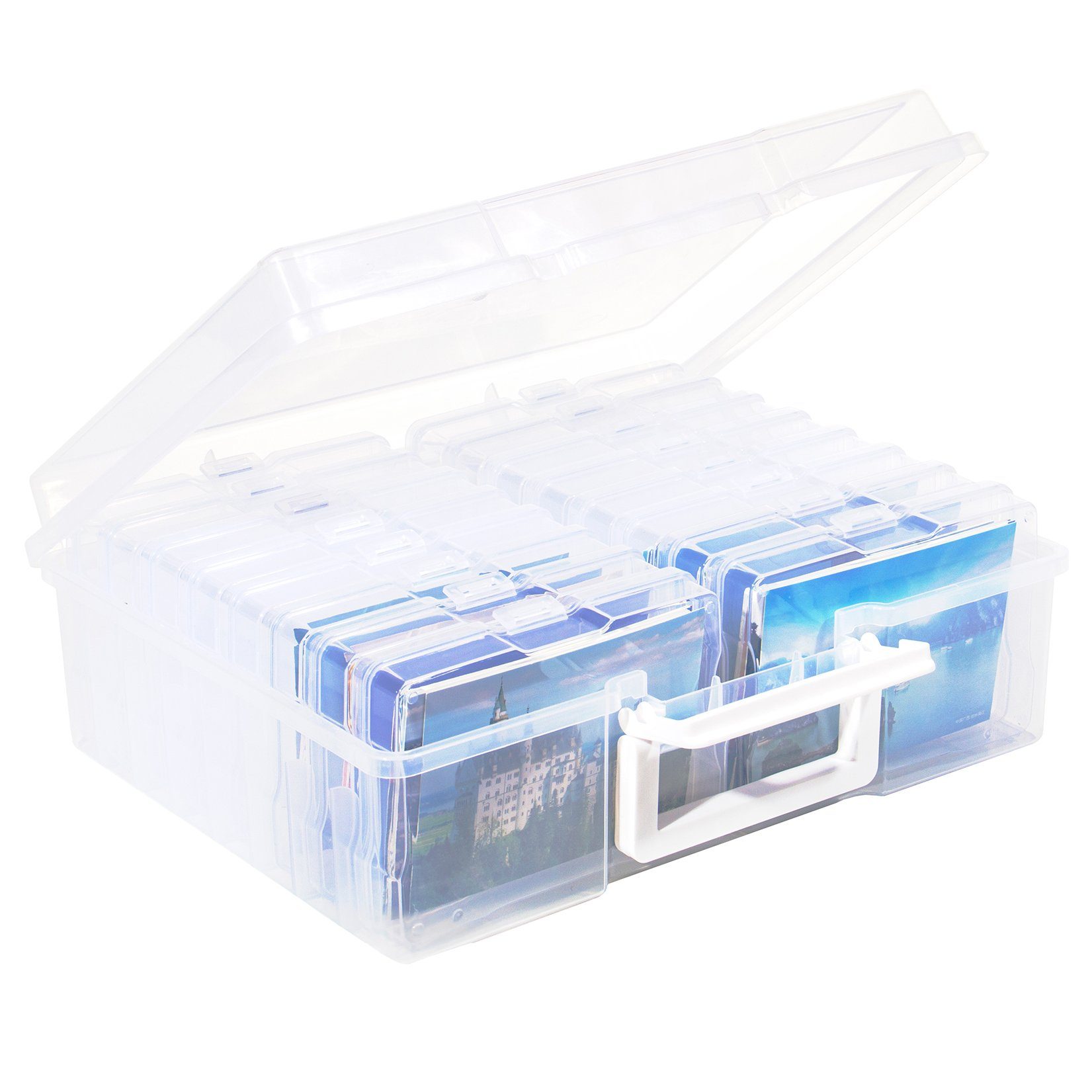 für Kleinteile 16 Fächer Organizer Aufbewahrungsbox - Zedelmaier transparente,Fotobox