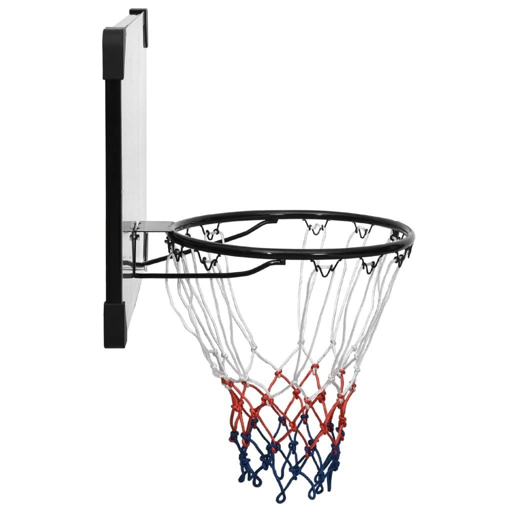 vidaXL Basketballkorb Transparent Basketballkorb Polycarbonat cm 71x45x2,5