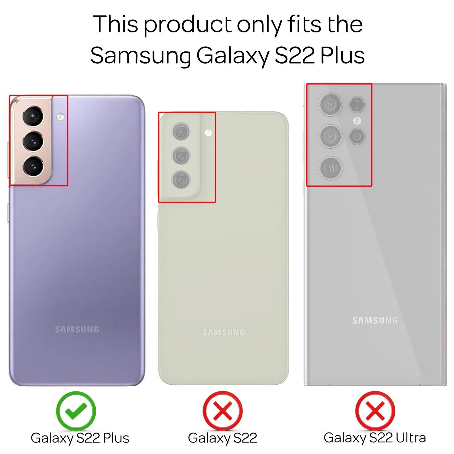 Nalia Smartphone-Hülle Samsung Galaxy S22 Plus 16,8 cm (6,6 Zoll), Echt Holz Klapp Hülle / Magnetverschluss / Standfunktion / Flip Case – Bild 4 von 5