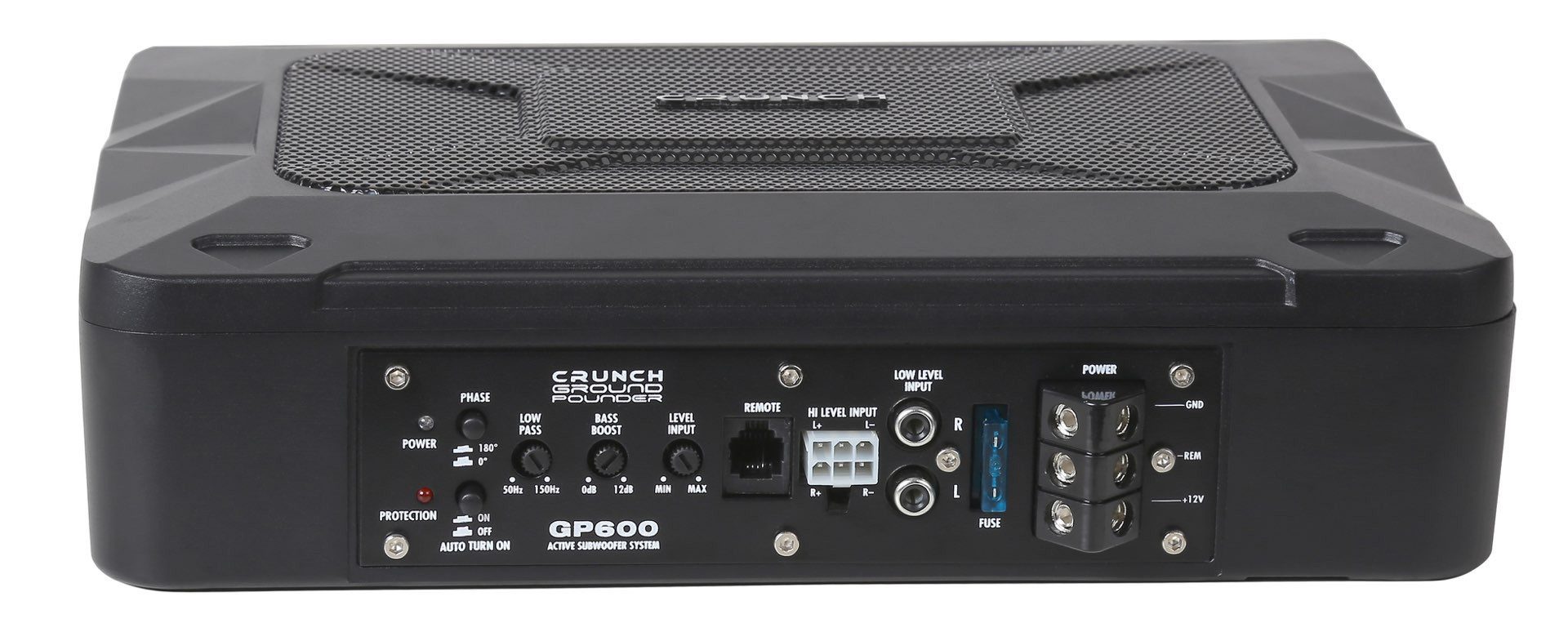 Crunch GP600 Aktiver Subwoofer Untersitz Auto-Subwoofer (100 W, max.: W cm)