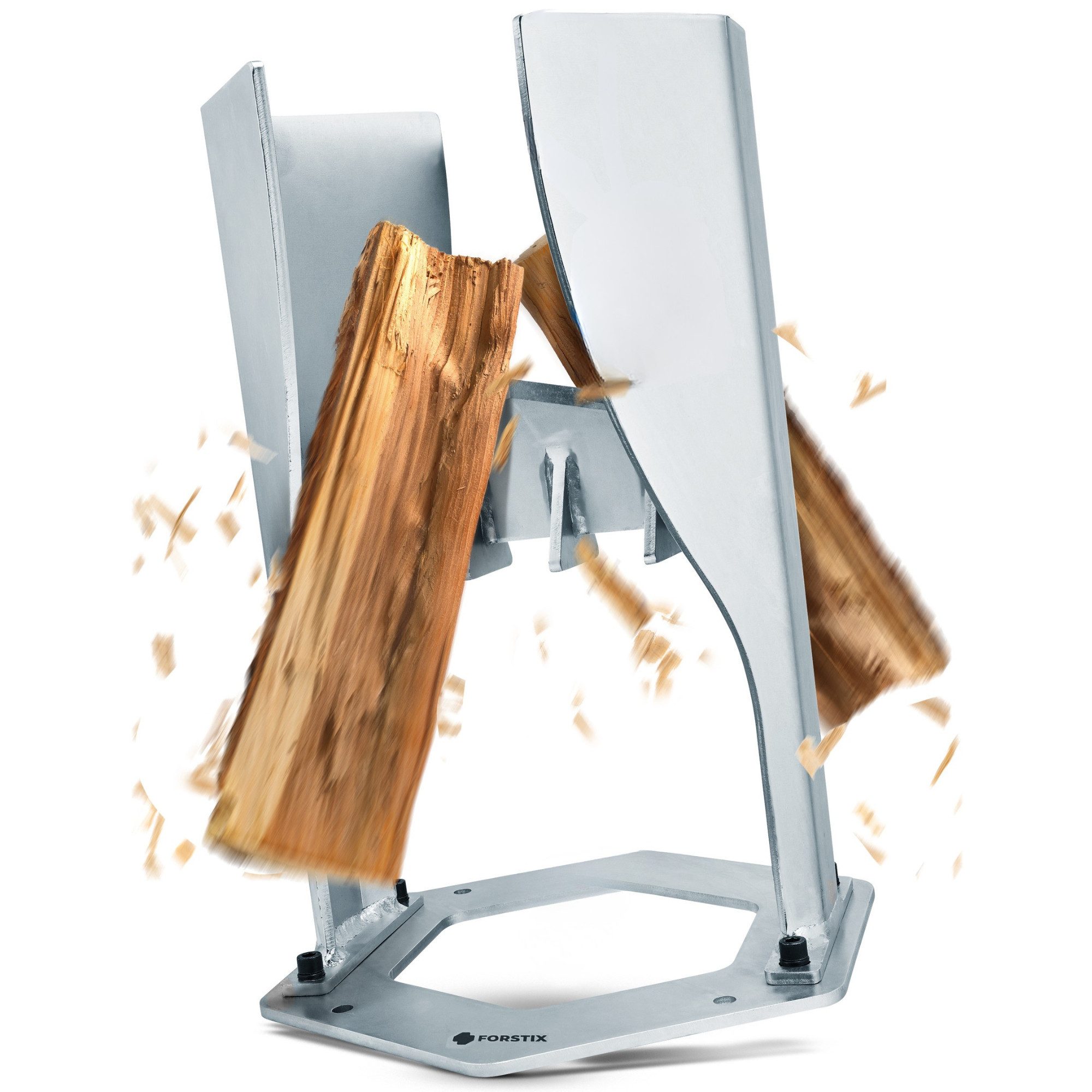 FORSTIX® Holzspalter manuell [stehend] mechanischer Brenn- & Anzündholzspalter, Spaltgutdurchmesser bis 22 cm, (Einzelartikel), Kaltverzinkter Stahl, Höhe: 45cm