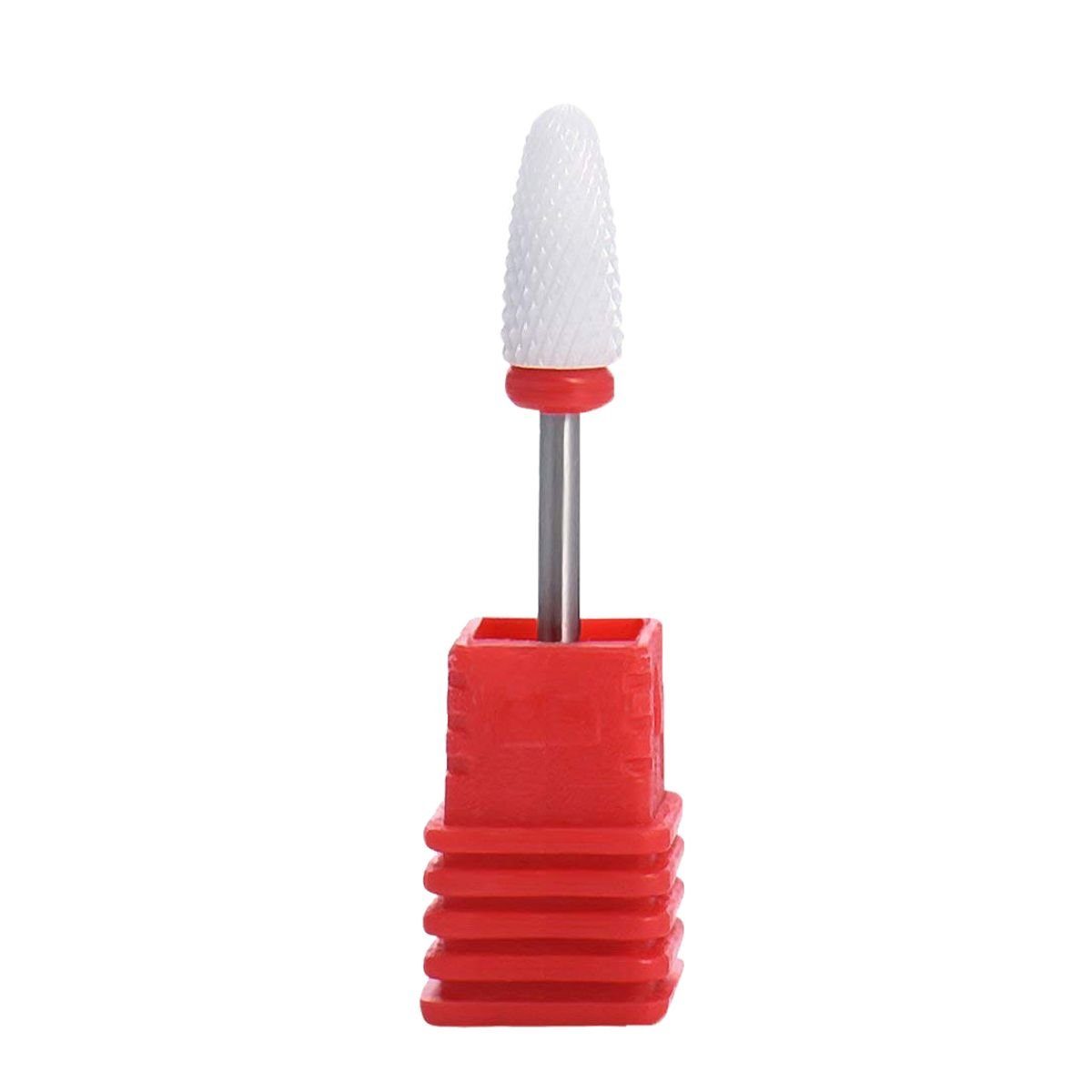 Sun Garden Nails Nageldesign Zubehör Keramik Bit rot AQ402 - FEIN - Nagelfräserbit, Nagelbohrer für Nagelfr