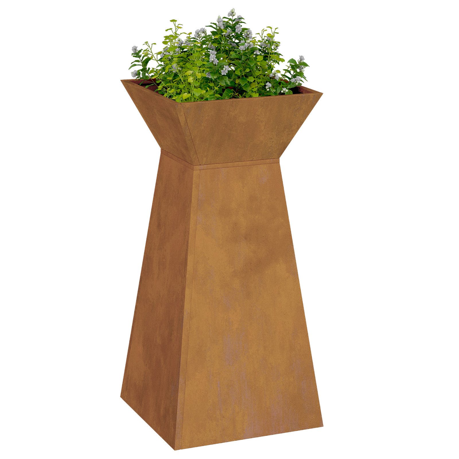 vidaXL Blumentopf Pflanzenständer Wetterfester Stahl 35 günstig online kaufen