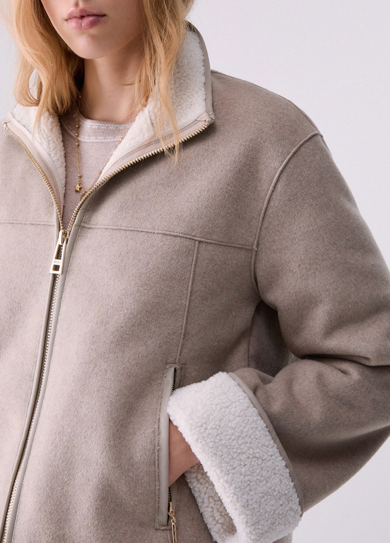 Liu Jo Wolljacke GIACCONE TS.NAVETTA - Teddyjacke - Damen Jacke