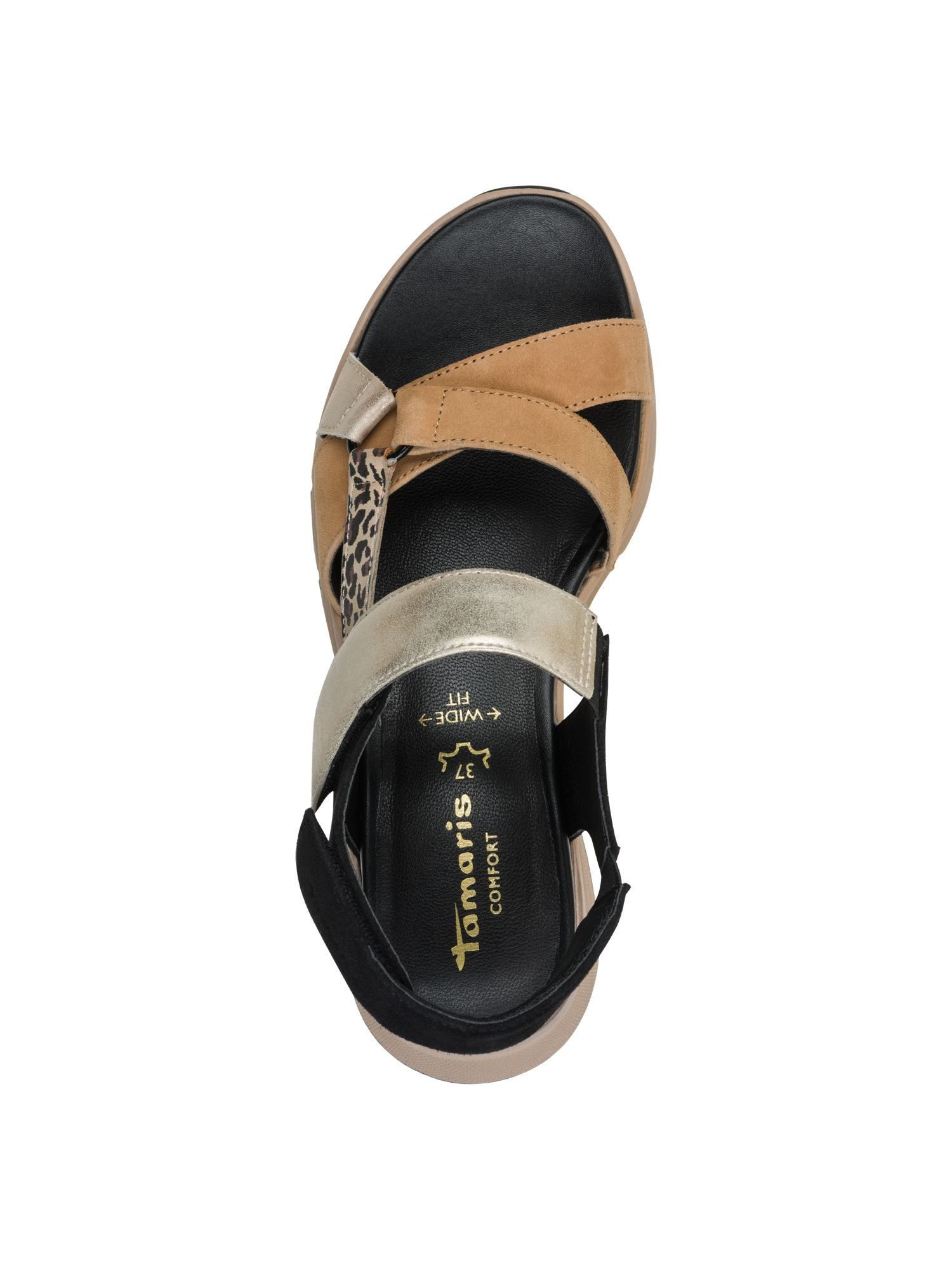 Tamaris WIDE FIT comfortFit Frauen kein Absatz 8-88737-46 Plateausandaletten comfortFit