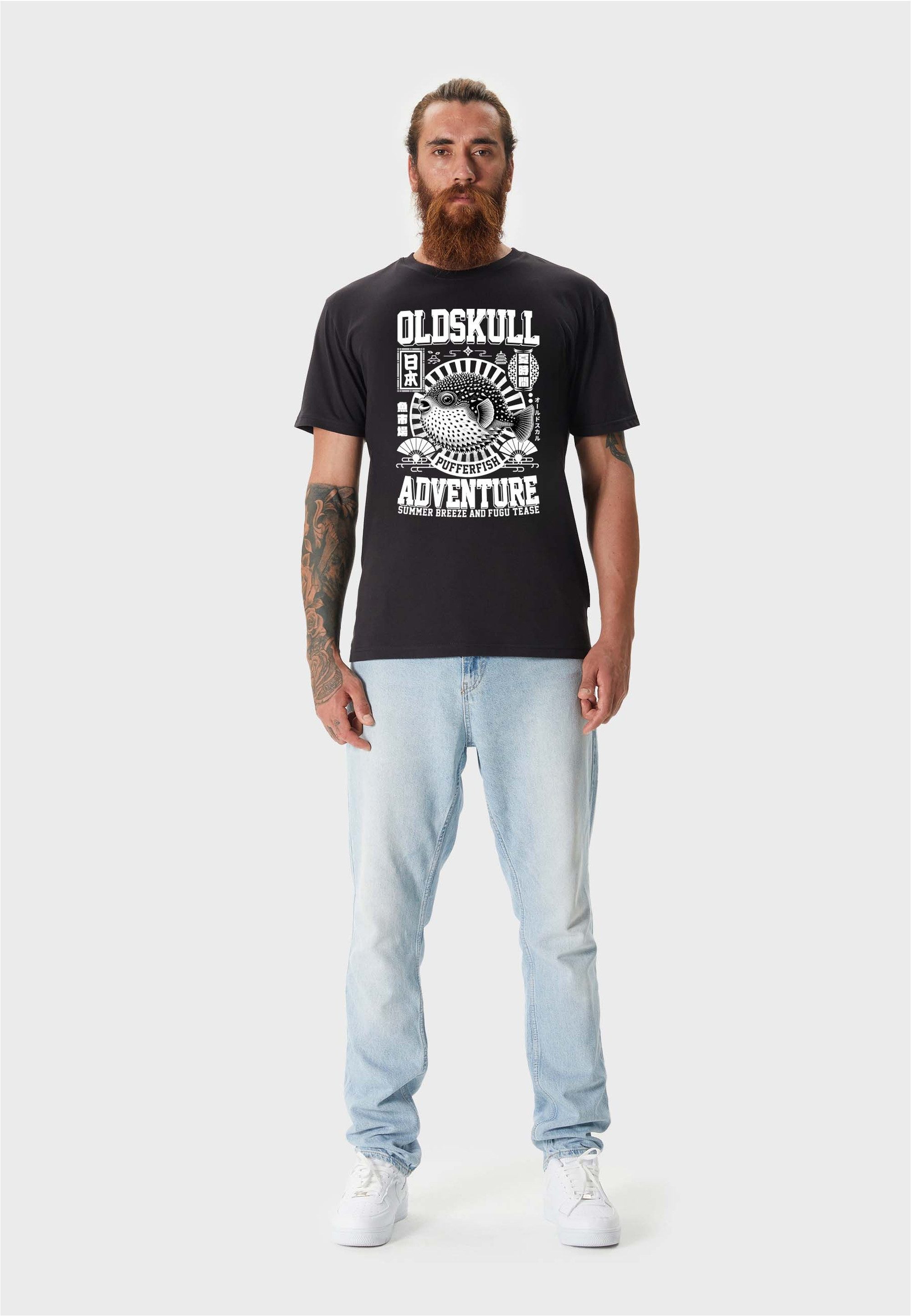Oldskull T-Shirt WRLDVIBE SPIKY PUFFER (1-tlg) günstig online kaufen