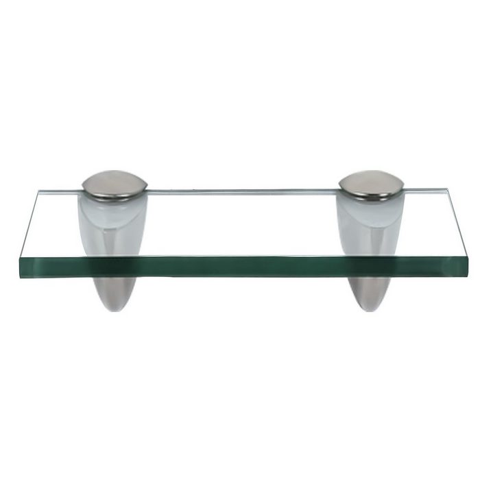 Clanmacy Wandregal Glasablage Glasregal ideal für Bad Dusche 20x10x0.8 cm Klarglas