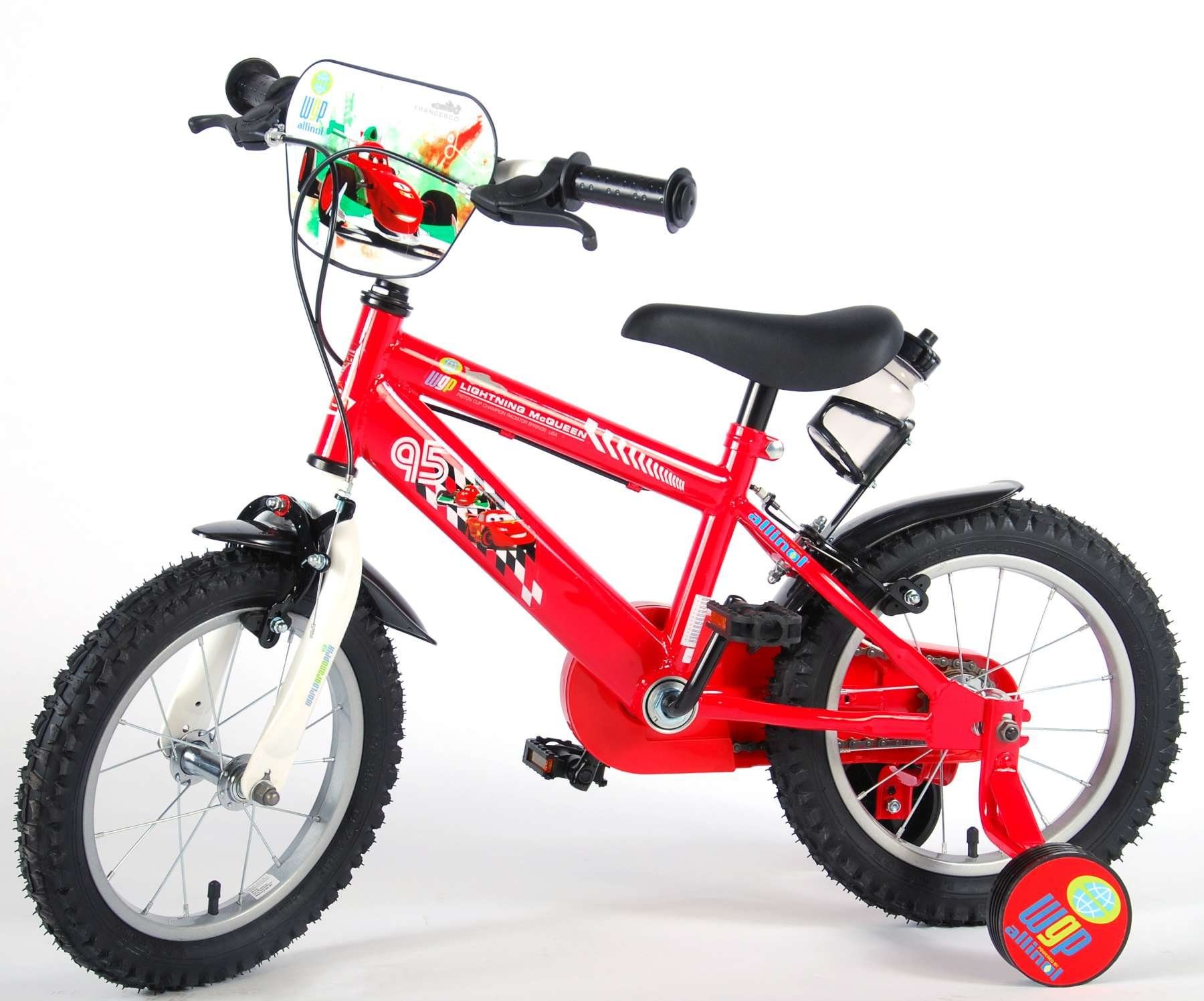 - Fahrrad 1 Zoll Rutschfeste mit Rot Stützrädern Kinder Gang, Cars Zoll, 14 Kinderfahrrad Disney TPFSports 14 - Sicherheitsgriffe), (Jungs Fahrrad