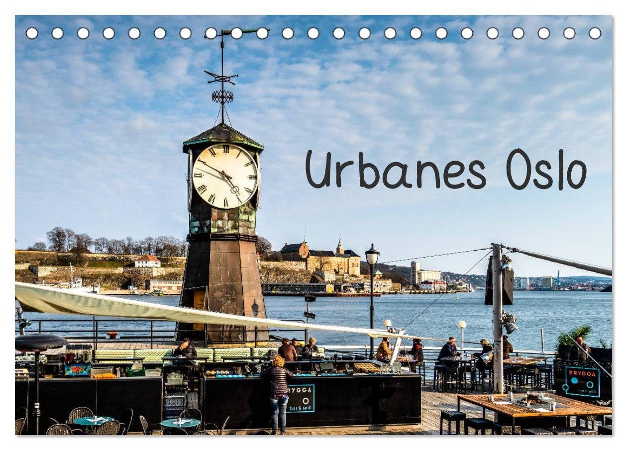 CALVENDO Wandkalender Urbanes Oslo (Tischkalender 2025 DIN A5 quer), CALVENDO Monatskalender