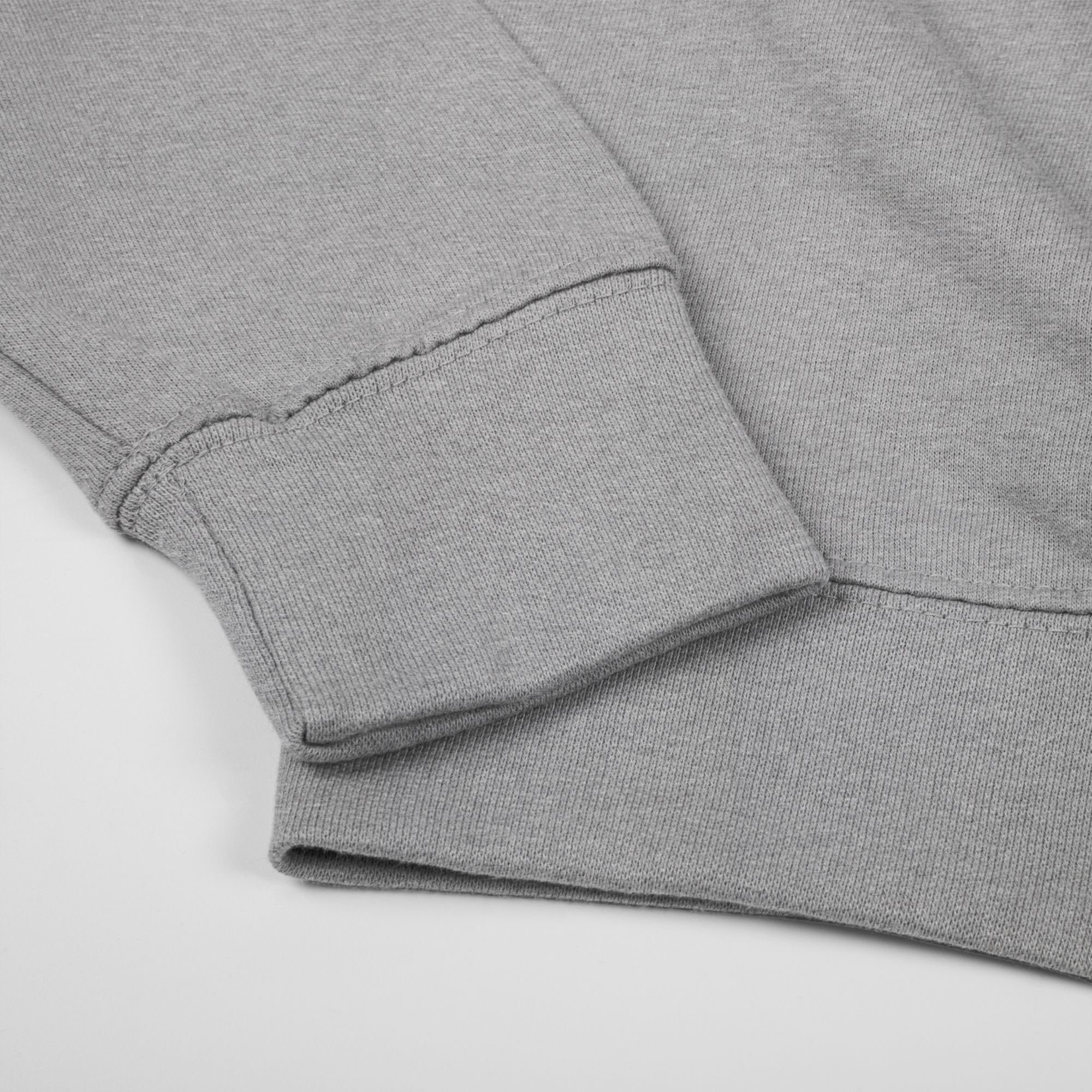 Pfotenabdrücke - Frauchen (1-tlg) Geschenk dem Grau Hundebesitzer Sweatshirt 3 Shirtracer vor - für meliert Vorsicht weiß