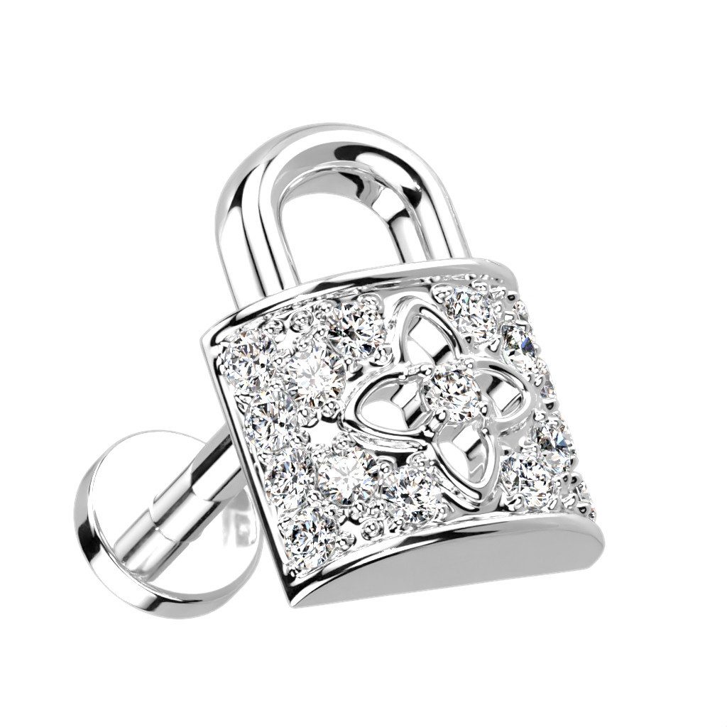 Taffstyle Piercing-Set Tragus Knorpel Helix Piercing Stecker Kristall Schlo günstig online kaufen