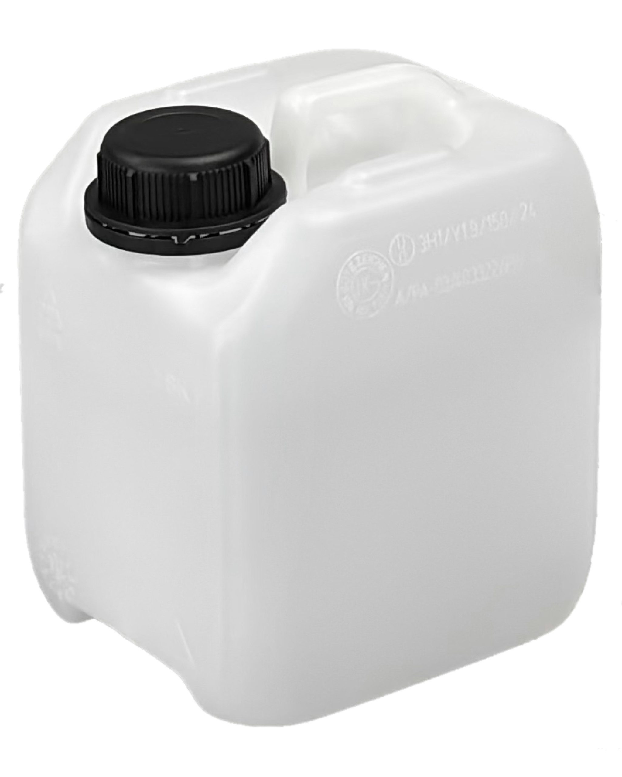 Trevendo Kanister Leerkanister aus HD-PE, DIN 45, natur (2,0 Liter), lebensmittelecht
