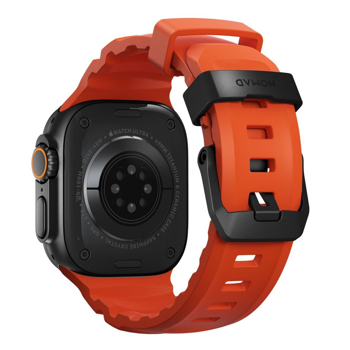 Nomad Smartwatch-Armband Rocky Point Band 42/44/45/ 49mm Magma Connector